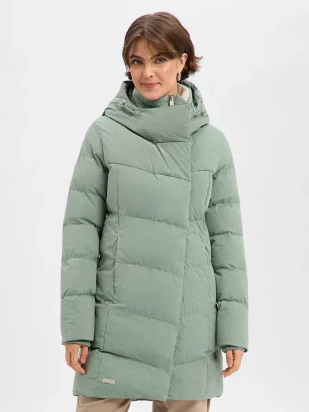 Ragwear płaszcz funkcjonalny Pavla Kobiety jednolity S zielony