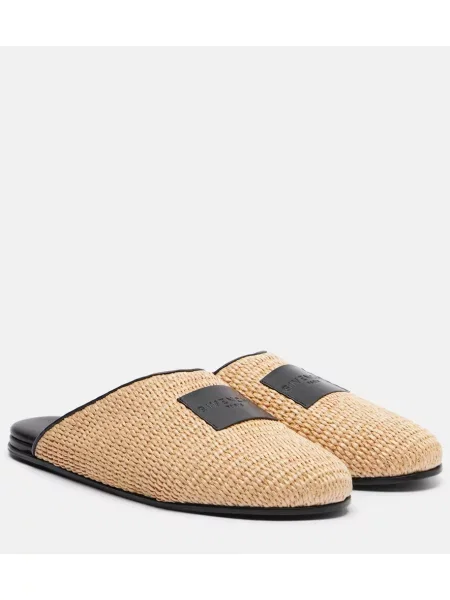 Papuci tip mules Givenchy din piele bej