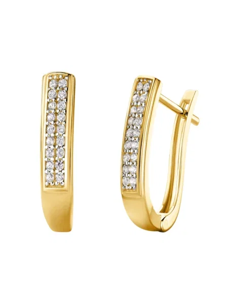 DIAMANT LETERNEL Náušnice Ohrringe aus Gelbgold' žlutá