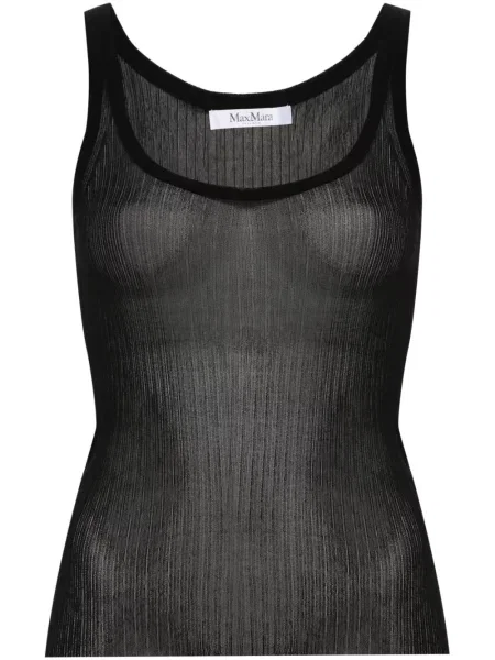 Top Max Mara transparente negru