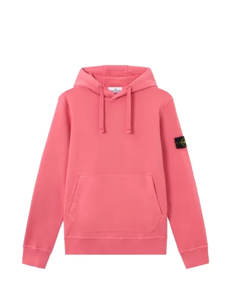 Hanorac cu glugă Stone Island cu strasuri roz