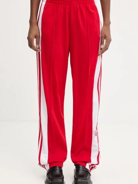 Legginsy Adidas Originals czerwone