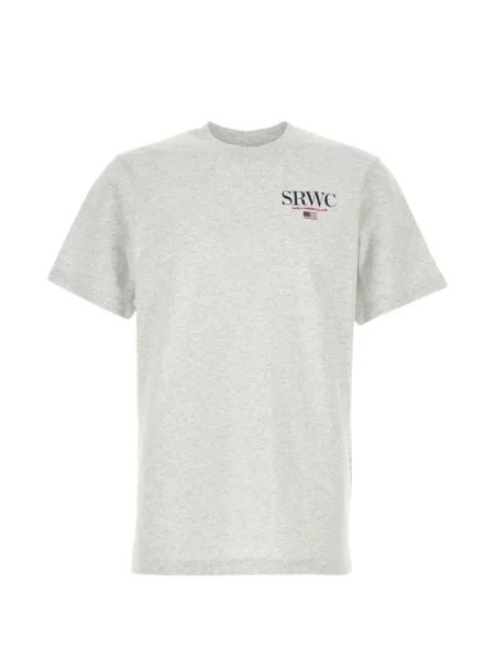 Tricou Sporty & Rich cu imagine gri