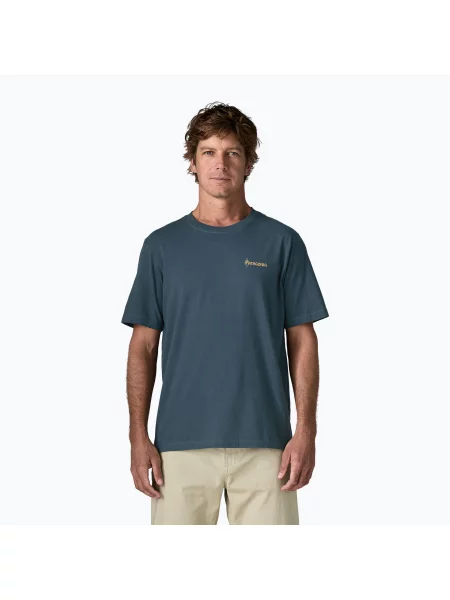 Tricou pentru bărbați Patagonia Water People Banner summit blue albastru