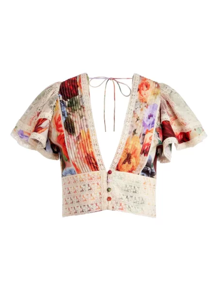 Bluză Alice + Olivia cu model floral cu imagine