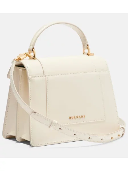 Geantă shopper Bvlgari din piele alb