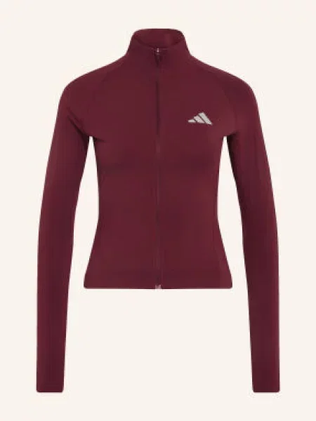 Adidas Běžecká Bunda tmavě červená