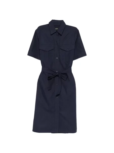 Rochie tip cămașă A.p.c. albastru