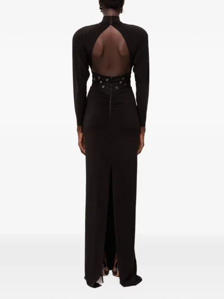 Rochie maxi Nissa din tul negru