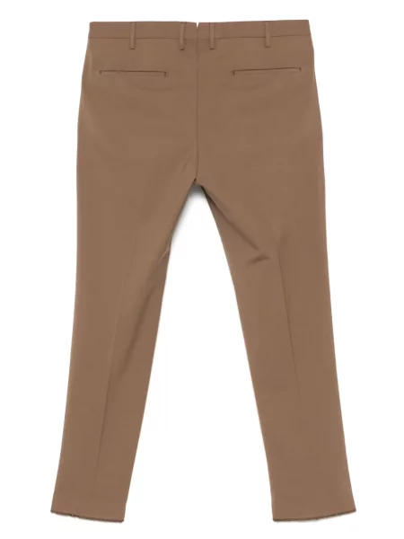 Pantaloni Dell'oglio plisate maro
