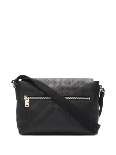 Карирана чанта Burberry черно