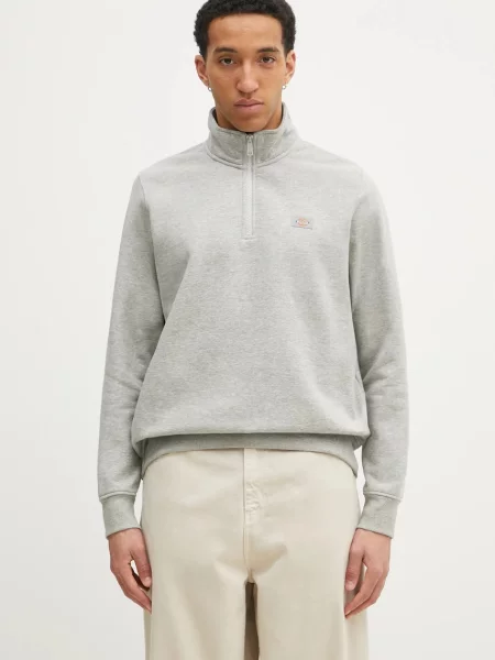 Pulover Dickies Oakport Quarter Heather Grey siva