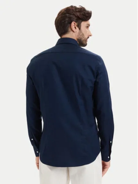 Tommy Hilfiger Srajca Dobby Mornarsko modra