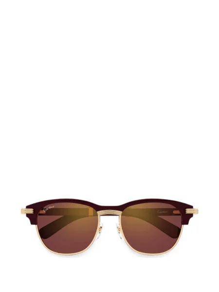 Γυαλιά ηλίου Cartier Eyewear με αυτόγραφο μωβ