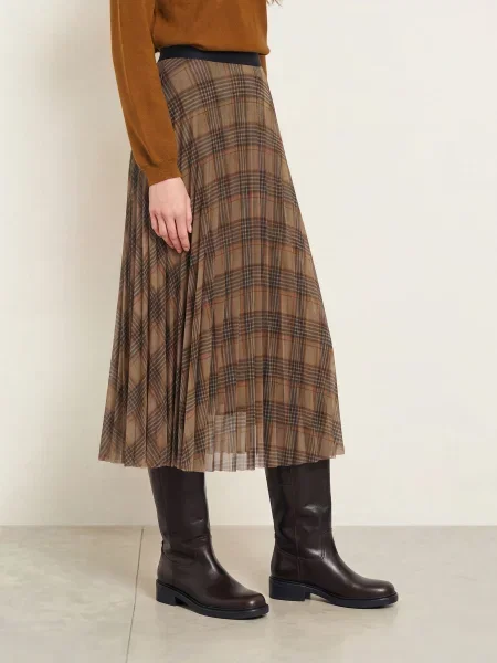 Cinque Sukně Cimilano velbloudí / koňaková černá