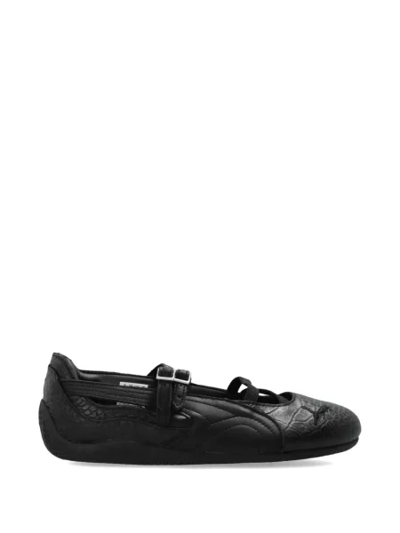 Sneakerși Puma cu cataramă cu bretele negru