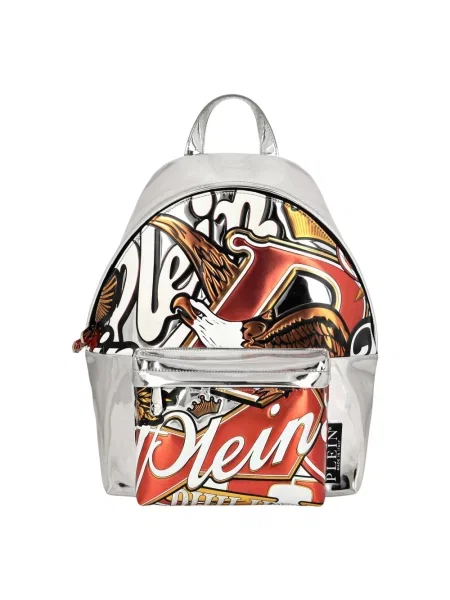Plecak Philipp Plein skórzany czerwony