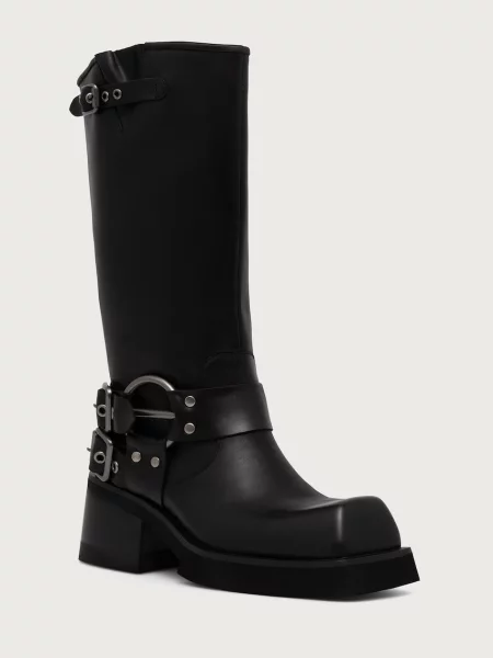 Jeffrey Campbell kotníkové boty kožené FRAUDULENT černé