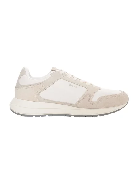 Sneakersy Boss skórzane białe