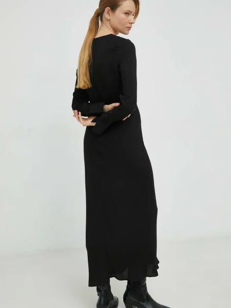 Birgitte Herskind rochie maxi drept negru