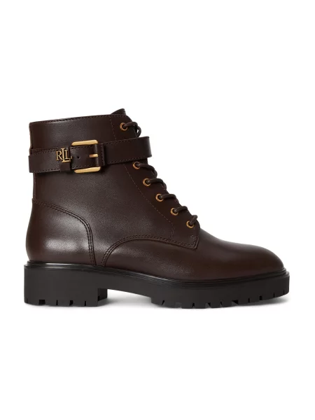 Lauren Ralph Lauren Šnurovacie členkové čižmy ALLYSON čokoládová
