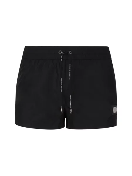 Krótkie majtki Dolce And Gabbana z logo czarne