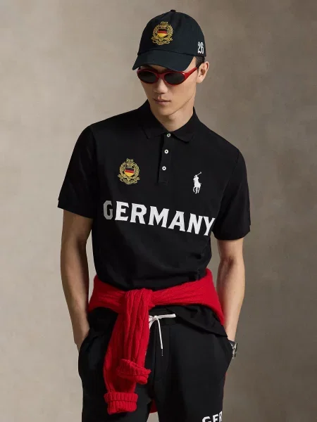 Polo Ralph Lauren Tričko žltá / červená / čierna biela