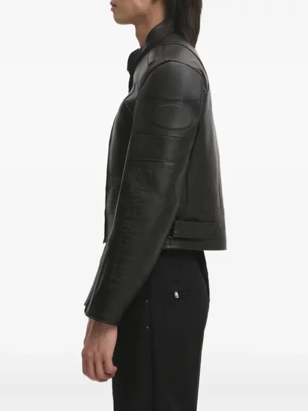 Geanta de piele Vetements negru