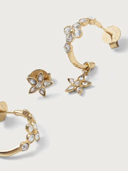 Guess cercei pentru femei din oțel inoxidabil cu zirconiu cubic SECRET GARDEN
