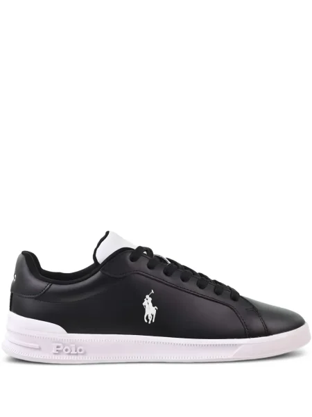 Bőr sneaker Polo Ralph Lauren fekete
