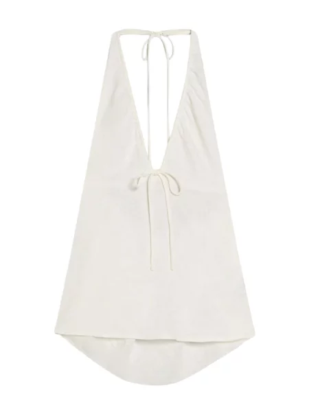 Bershka Top murdar alb