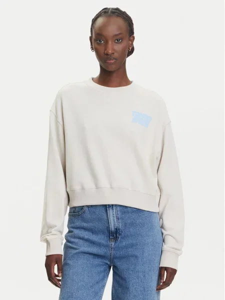 Tommy Jeans Mikina béžová