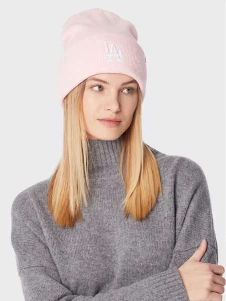 47 Brand Шапка Mlb Los Angeles Dodgers Haymaker 47 Cuff Knit розов
