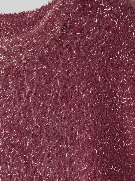 Sweter z dzianiny o kroju regular fit z efektem błyszczącym model ‘PIUMO GLITTER’ Only