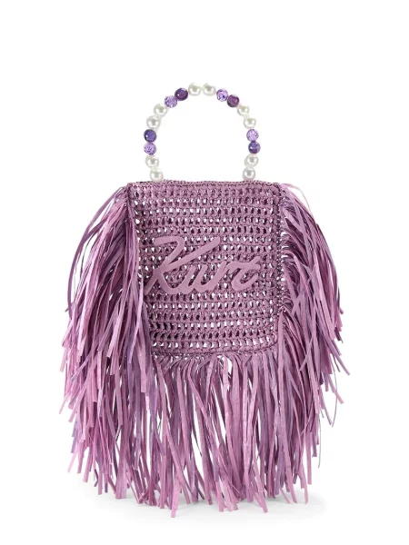 Kurt Geiger London geantă pentru femei Kurt Mini Tote Fringe violet