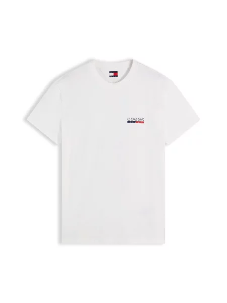 Tommy Jeans Tricou DNA bleumarin / roșu alb