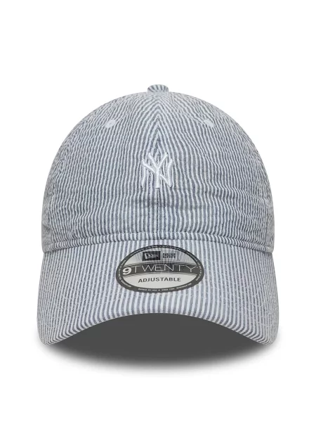 NEW ERA Športová šiltovka New York Yankees MLB Seersucker námornícka / pastelovo modrá