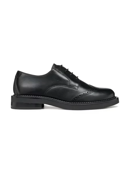 Geox pantofi Oxford pentru femei din piele D SERILDA negru