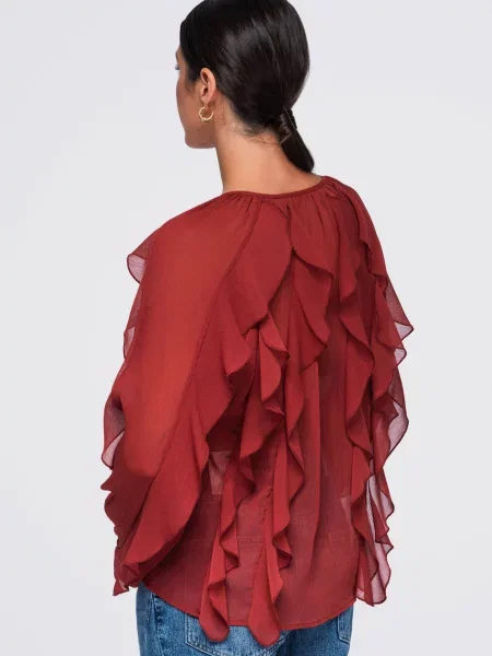 Ombre Bluza hrđavo crvena