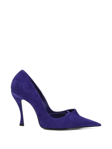 Pantofi cu toc Balenciaga cu funde violet