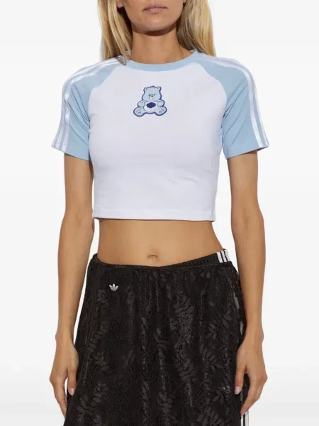 Pantaloni Adidas alergare alb