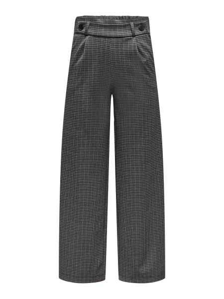 JDY Pantaloni cutați JDYGEGGO MIA gri bazalt negru