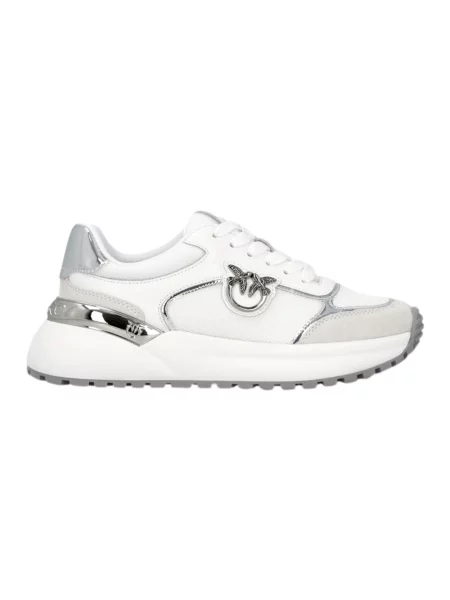Sneakersy Pinko skórzane białe