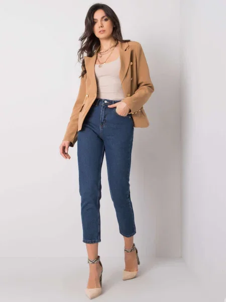 Pantaloni Fashionhunters albastru