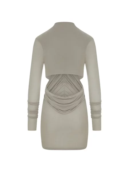 Rochie mini Rick Owens cu volane gri