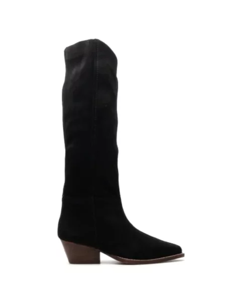 Botine Free People din piele de căprioară negru