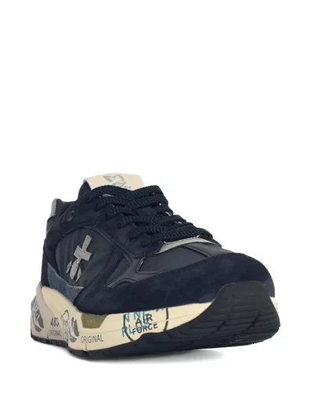 Sneakerși Premiata cu autograf albastru