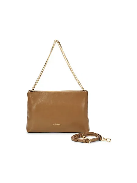 Nat&Nin Pisemska torbica MOLLY' rjava