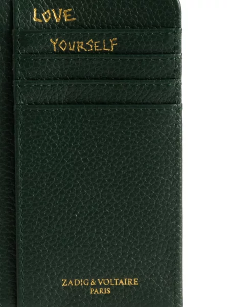 Portofel Zadig&voltaire din piele verde