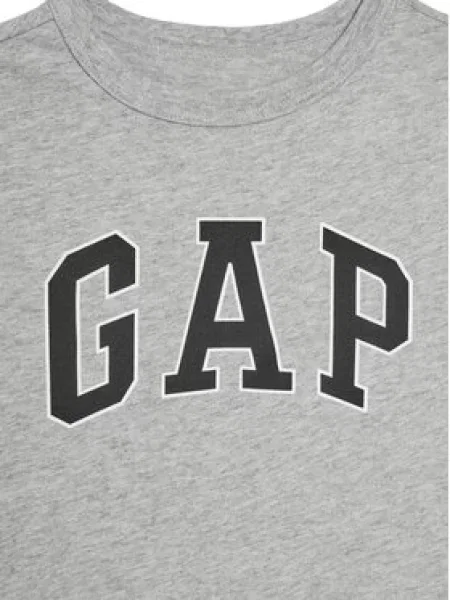 GAP Majica pegasto / črna / bela siva